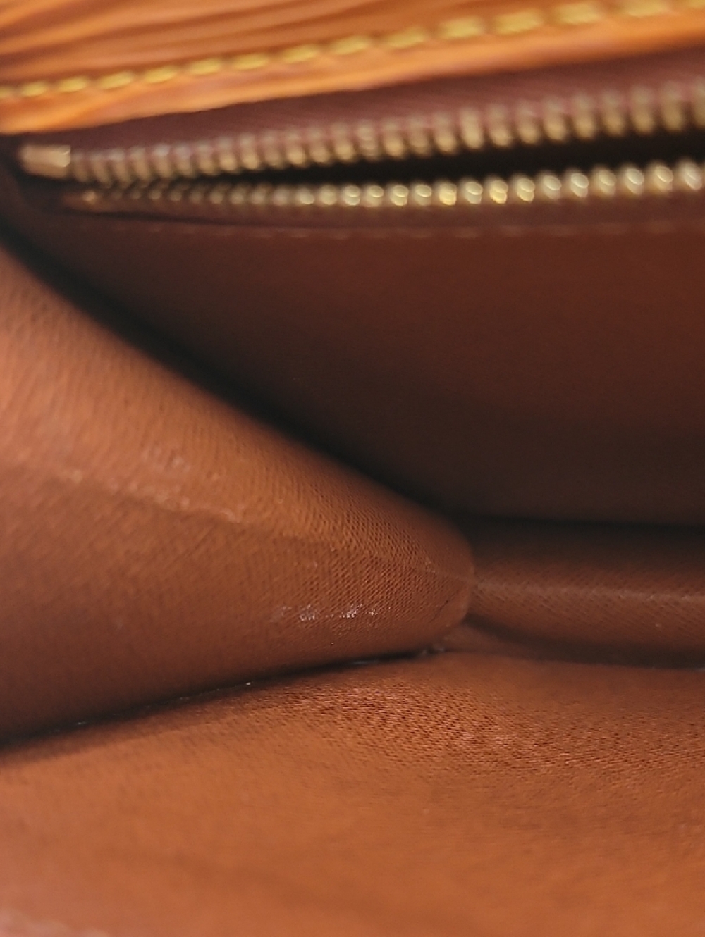 Louis Vuitton Sellier Dragonne Clutch Handbag Epi Leather Sienna Brown - Picture 14 of 16